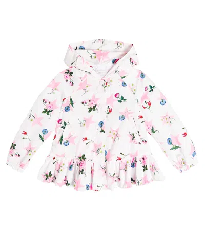 Monnalisa Kids' Floral Jacket In Multicoloured