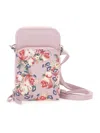 Monnalisa Floral Mini Shoulder Bag In Cyclamen