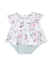Monnalisa Floral-motif Two-piece Set In Blue