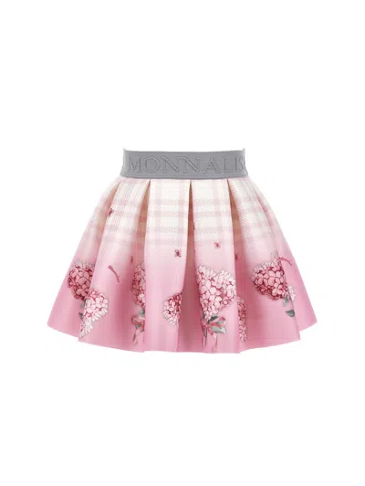 Monnalisa Kids'  Baby Girls Neoprene Dumbo Skirt In Ivory