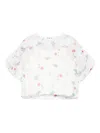 Monnalisa Floral-print Blouse In White