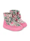 Monnalisa Bow Boots In Pink