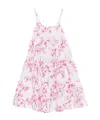 Monnalisa Floral-print Dress In White