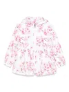Monnalisa Floral-print Jacket In White