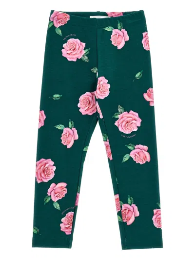 MONNALISA FLORAL-PRINT LEGGINGS