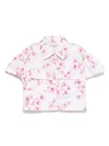 Monnalisa Hemd Mit Blumen-print In Weiss