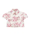 Monnalisa Floral-print Shirt In White