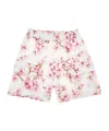 Monnalisa Popeline-shorts Mit Grosser Tasche In White