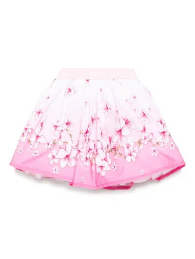 MONNALISA FLORAL-PRINT SKIRT
