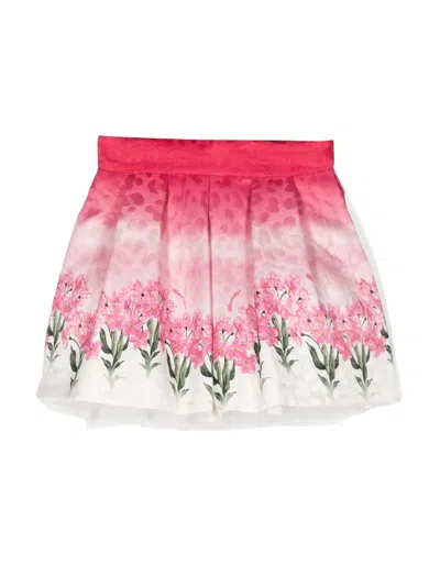 MONNALISA FLORAL-PRINT SKIRT