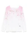 Monnalisa Floral-print Sweater In White