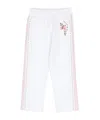Monnalisa Floral-print Track Pants In White