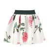 Monnalisa Floral Skirt In Green