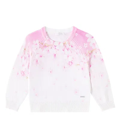 MONNALISA FLORAL SWEATER
