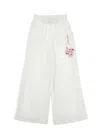 Monnalisa Floral Tracksuit Pants In White