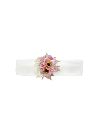 Monnalisa Kids'   Flower Band In White