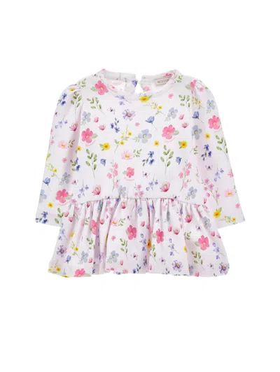Monnalisa Babies'  Flower Dress In White