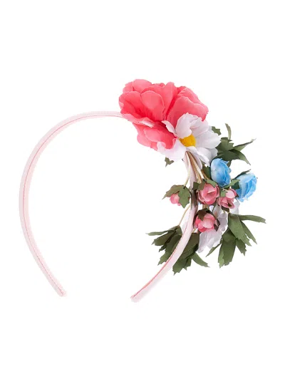 Monnalisa Kids'   Flower Headband In Multicolor