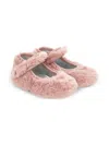 Monnalisa Fluffy Ballet Flats In Pink