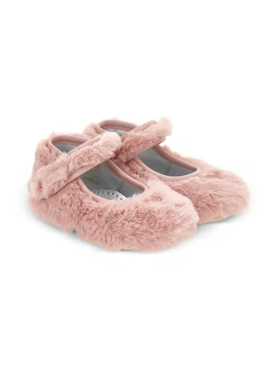 Monnalisa Babies' Fluffy Ballet Flats In Pink