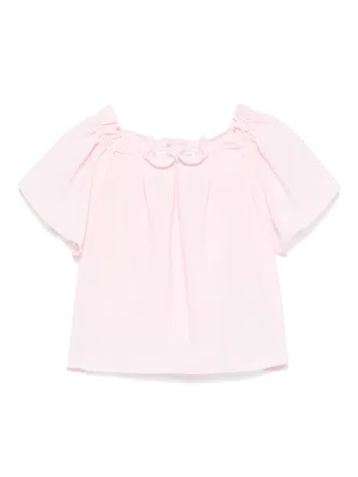 Monnalisa Kids' Fluid Blouse In Pink