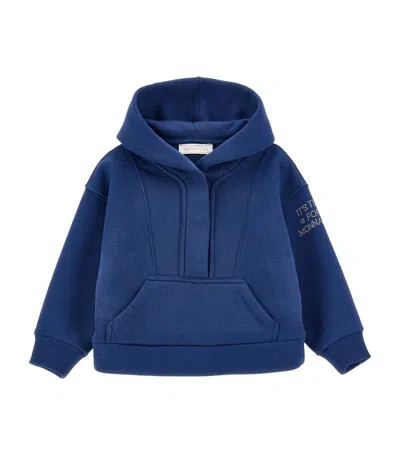 Monnalisa Kids' Free-time Hoodie (2-15 Years) In Blue