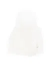 Monnalisa Fringed Pompom Beanie In White