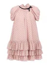 Monnalisa Kleid Mit Punkten Und Rüschen In Multi