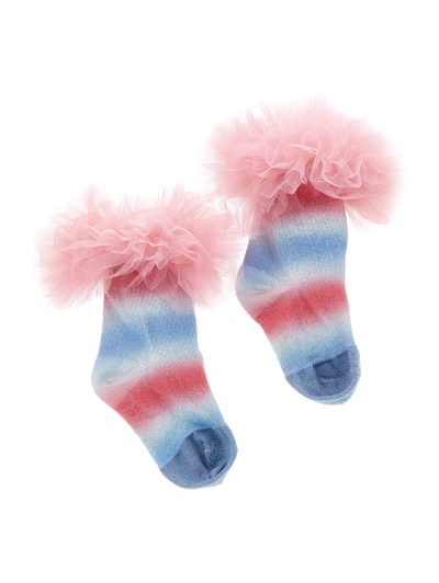 Monnalisa Kids'   Frou Frou Socks In Multi