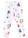 Monnalisa Frui-print Leggings In Pink