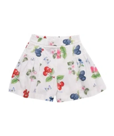 Monnalisa Fruit-print Shorts In White