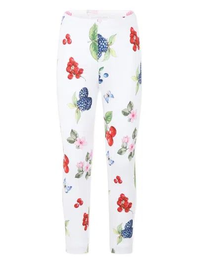 MONNALISA FRUIT-PRINT TROUSERS