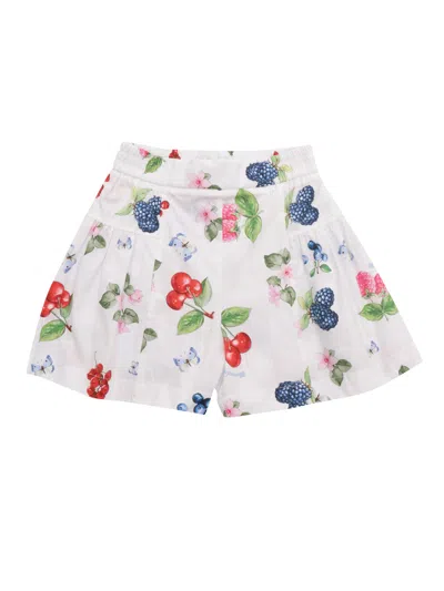 MONNALISA FRUIT PRINTED SHORTS