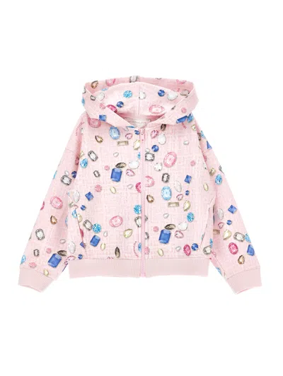 Monnalisa Kids'   Gems Hoodie Zip
