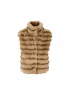 Monnalisa Gilet Bambina  17f108_6032 In Brown