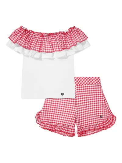 MONNALISA GINGHAM SHORT SET