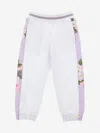 Monnalisa Girks Romantic Flowers Joggers In Purple