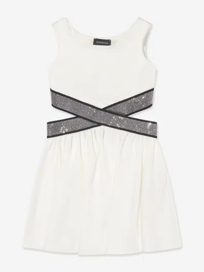 MONNALISA GIRLS CUT OUT PUNTO DRESS