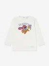 Monnalisa Girls Daffy Duck T-shirt In Ivory
