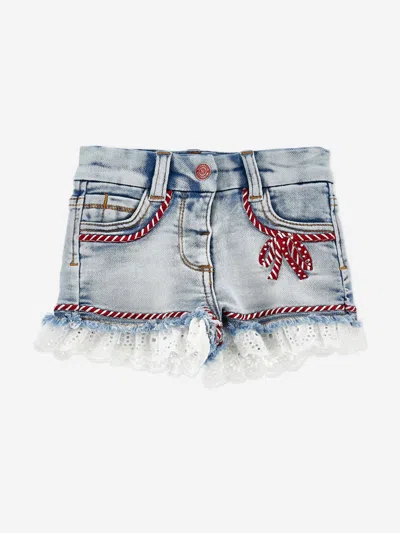 MONNALISA MONNALISA GIRLS DENIM SHORTS