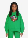Monnalisa Daffy Duck Hoodie In Green