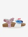 MONNALISA MONNALISA GIRLS FLOWER GLITTER SANDALS