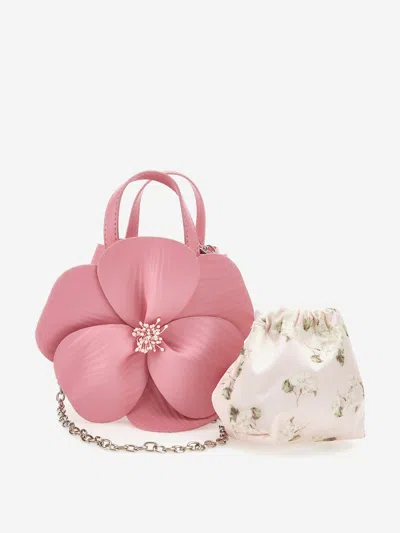 Monnalisa Kids'  Girls Geranium Handbag In Pink