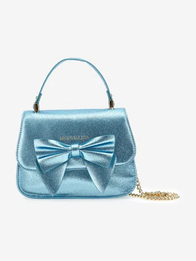 MONNALISA GIRLS GLITTER BOW HANDBAG