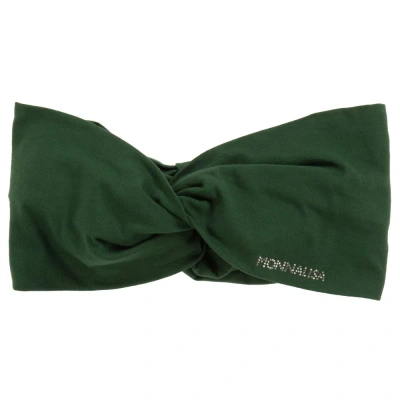 Monnalisa Kids' Girls Green Cotton Headband