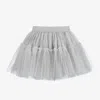 Monnalisa Tiered Tulle Skirt In Grey
