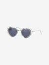 Monnalisa Heart Shape-frame Sunglasses In Black