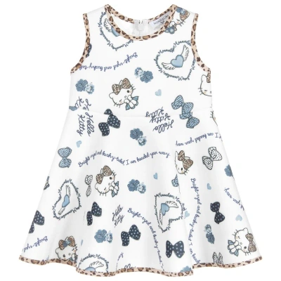 Monnalisa Babies' Girls Ivory Hello Kitty Dress