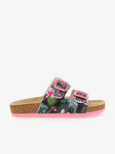 Monnalisa Kids' Girls Jungle Sandals In Multicoloured
