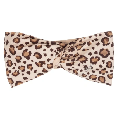 Monnalisa Kids' Girls Leopard Print Headband In Animal Print